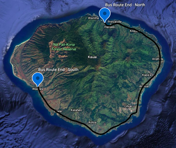 Kauai Bus Route